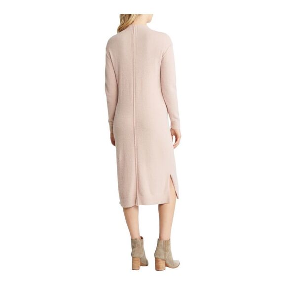 Caslon Pink Funnel Neck Long Sleeve Dress Women Size Small - Picture 3 of 15